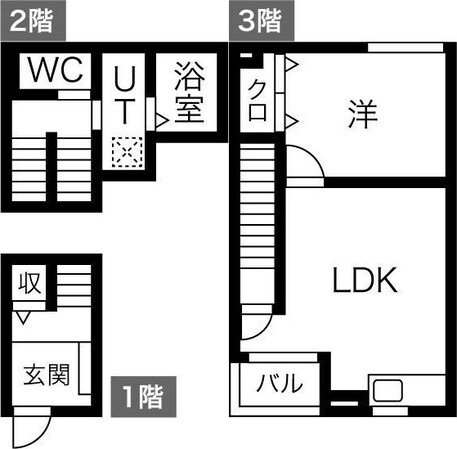 十三駅 徒歩15分 3階の物件間取画像